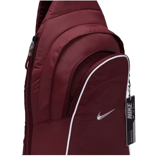 Сумка через плечо Nike Sportwear Essential Sling Bag Pull 8L бордовая Уни 44.5x22x10 см (FB2851-681): Цвет бордовый