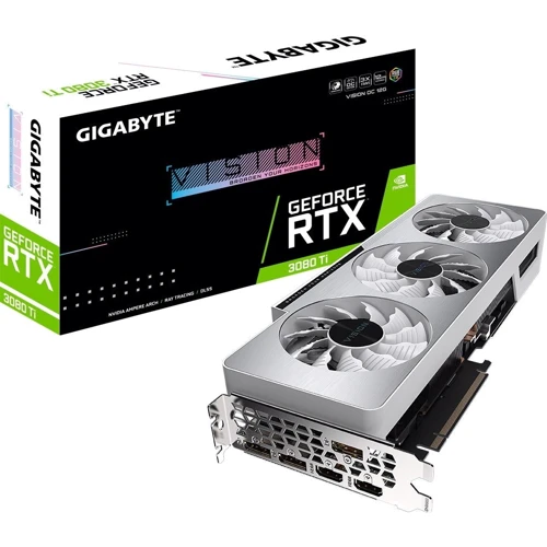 Видеокарта Gigabyte GeForce RTX 3080 Ti VISION OC 12G LHR (GV-N308TVISION OC-12GD): Объем памяти, Гб 12