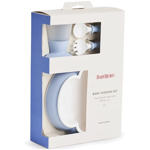 Набір посуду BabyBjorn Baby Feeding Set Powder Blue