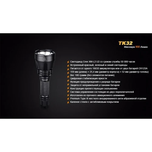 Ліхтар Fenix TK32 XM-L2 U2 фото 13