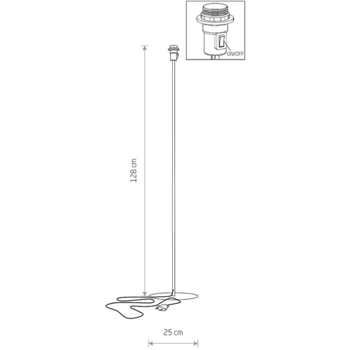 Торшер Nowodvorski 8345 Petit E27 1x40W Wh: Особливості С абажуром