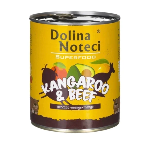 Вологий корм Dolina Noteci Superfood для собак з м'ясом кенгуру та яловичиною 400 г DN 400 (688)