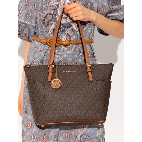 Женская сумка тоут Michael Kors JET SET ITEM EW TZ TOTE темно-коричневая (30S0GTTT1B252): Тип Сумки