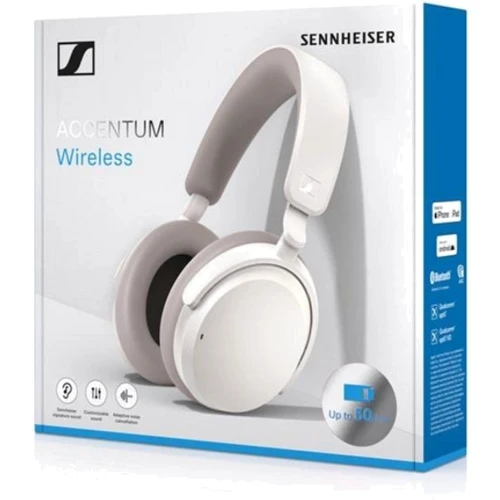Наушники Sennheiser ACCENTUM Wireless White (700175): Время работы, ч 50