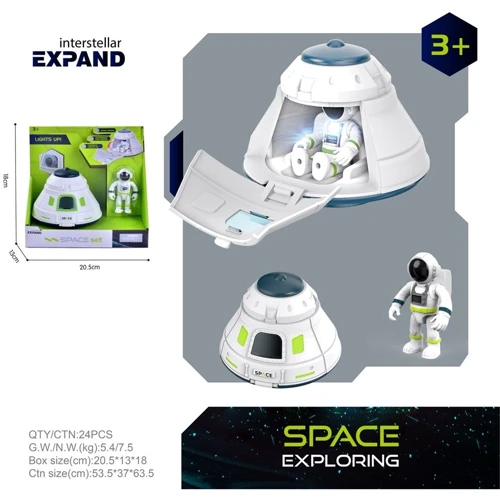 Ігровий набір космосу поворотна капсула, космонавт (YB1970)
