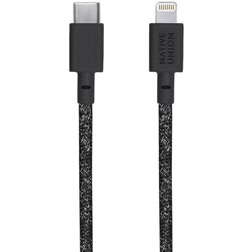 Кабель Native Union Cable USB-C to Lightning Belt 1.2m Cosmos Black (BELT-KV-CL-CS-BK-2): Тип USB-C - Lightning