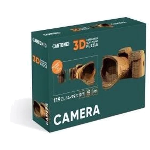 Картонний конструктор Cartonic 3D Puzzle Camera: Кількість фрагментів, шт 111
