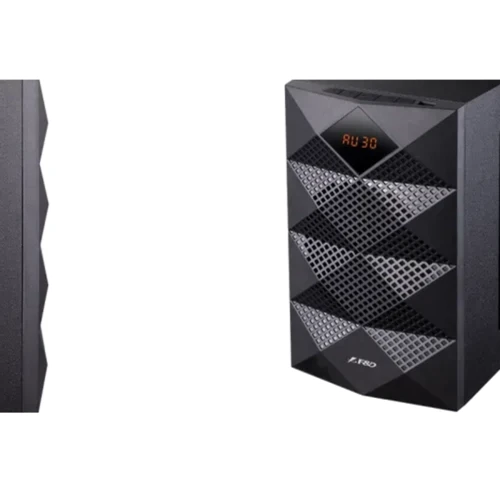 Акустическая система F&D A180X 2.1 Black: Материал корпуса дерево+пластик