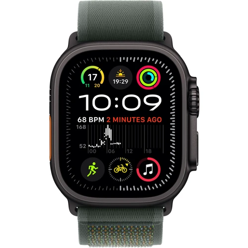 Apple 49mm Green Trail Loop M-L - Black Titanium Finish (MYQ43ZM/A): Сумісність Apple Watch 49mm, Apple Watch 46mm, Apple Watch 45mm, Apple Watch 44mm