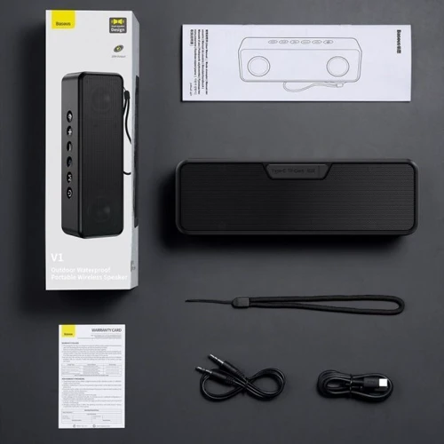 Акустика Baseus V1 Outdoor Black (WSVY000101): Тип портативная