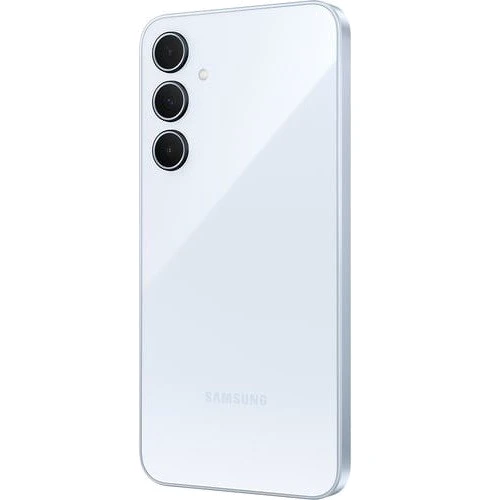Смартфон Samsung Galaxy A35 5G 8/128GB Awesome Iceblue A3560: Камера Тройная 50 Мп (f/1.8) + 8 Мп (f/2.2) + 5 Мп (f/2.4) / Dual-LED вспышка / HDR / Фронтальная 13 Мп (f/2.2)