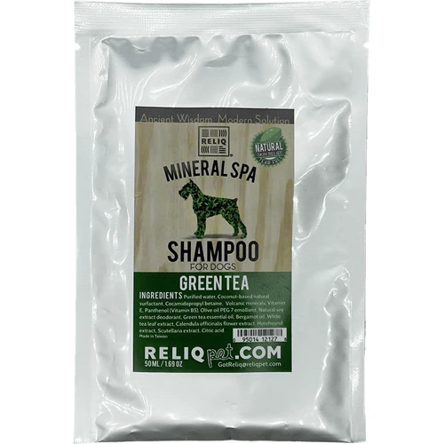 Шампунь Reliq Mineral Spa Green Tea Shampoo для собак с маслом зеленого чая 50 мл (S50T-GTA)