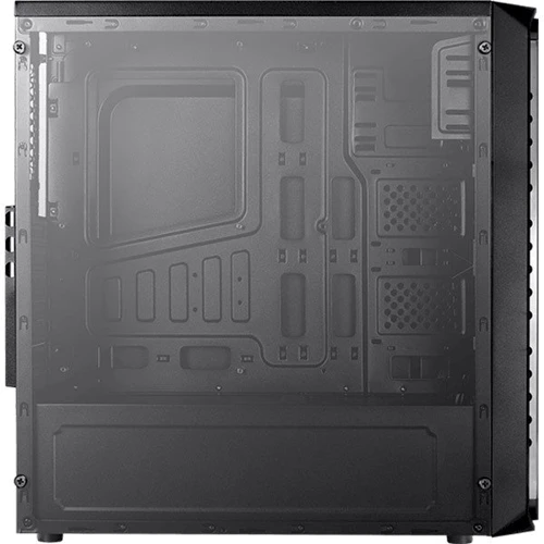 Корпус AEROCOOL SI-5200 RGB BG Black: Матеріал передній панелі акрил, пластик