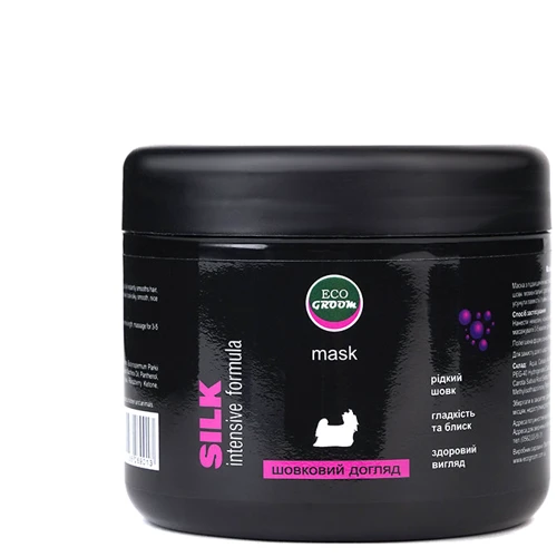 Маска EcoGroom Silk для длинной шерсти с протеинами шелка 500 мл (58269)
