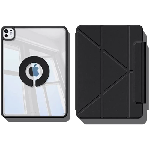 Аксессуар для iPad BeCover Ultra Slim Origami Flex with Pencil mount Black for iPad Pro 11 2024 M4 (712977)