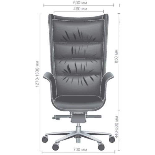 Кресло AMF Warren HB Black (546963): Тип для руководителей