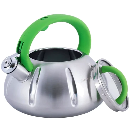 Чайник Kamille 3 л (KM-0671-GR): Особливості Фиксированная ручка, Свисток