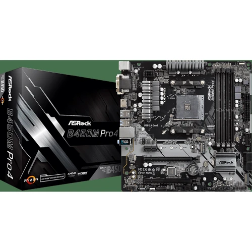 ASRock B450M Pro4: Разъемы на задней панели USB Type-C, USB 3.1 Gen 2, USB 3.0 (USB 3.1 Gen 1)