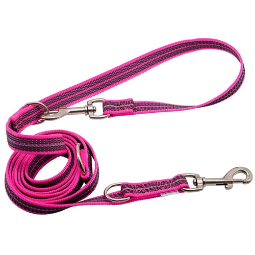 Поводок-перестёжка для собак Sprenger Rubberized Leash 1.9х230 см розовый (51191)