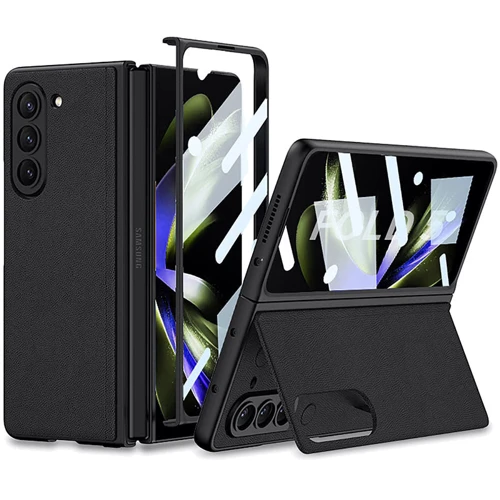 Чохол для телефона GKK Leather Wallet with Stand Black для Samsung F946 Galaxy Fold 5