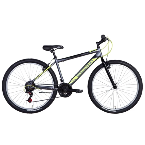 Велосипед Discovery AMULET Vbr 2021 ST 27.5" серо-желтый (OPS-DIS-27.5-051)
