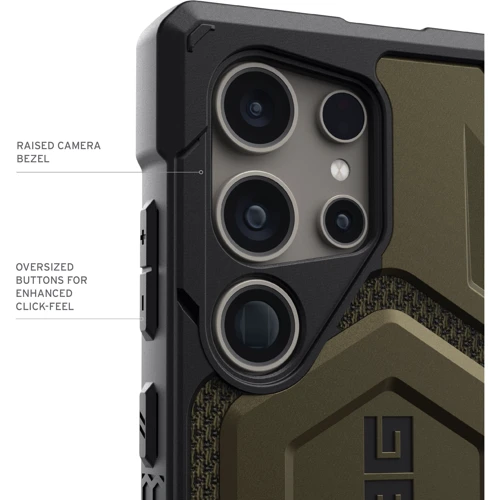 Чехол для телефонов Urban Armor Gear UAG Monarch Pro Kevlar Element Green (21441611397B) for Samsung S928 Galaxy S24 Ultra: Пленка в комплекте нет