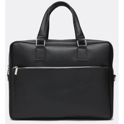 Чоловіча конференц-сумка Ricco Grande чорна (1l961-black): Фактура Матовая, Зернистая
