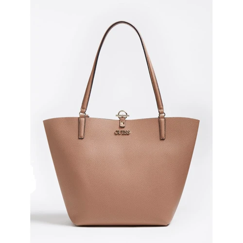 Женская сумка тоут Guess Alby Toggle Tote светло-коричневая (HWVG7455230-MCR)