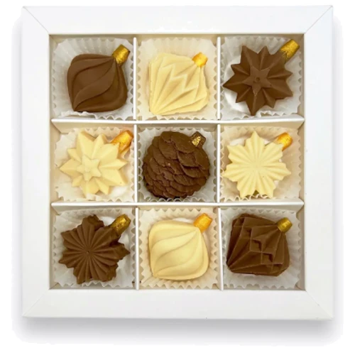 Конфеты шоколадные Laviva Chocolate Set of candies "Christmas toys" "Новогодние игрушки" 100 г (UA-0285)