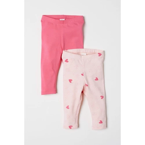 Леггинсы H&M 6428828N 74 см розовые (2 шт.)