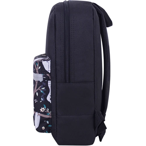 Жіночий рюкзак Bagland Молодіжний Mini 760 чорний (0050866): Фактура Тканая, Матовая