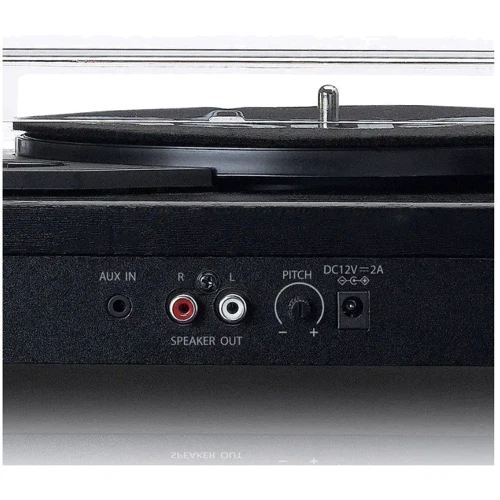 Виниловый проигрыватель Lenco LS-101BK Black: Форма тонарма Прямая