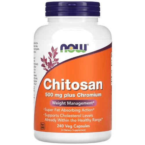 NOW Foods Chitosan 500 mg plus Chromium 240 caps