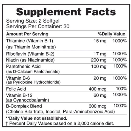 Earth‘s Creation Vitamin B Complex Витамин В 60 мягких капсул: Тип Витамин B