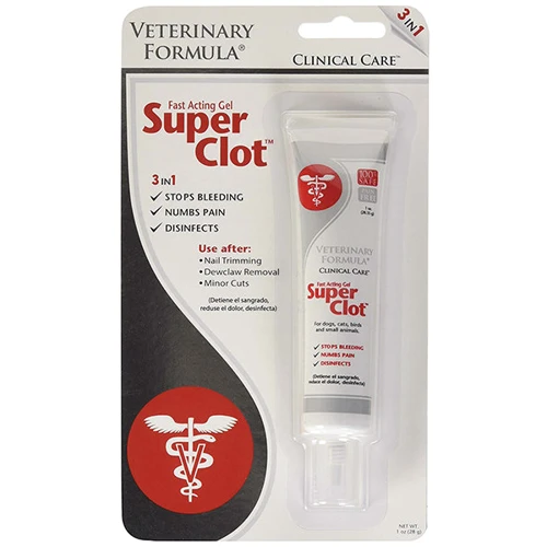 Гель Veterinary Formula Clinical Care Super Clot кровоостанавливающий, обезболивающий, дезинфицирующий для обработки ран (00201)
