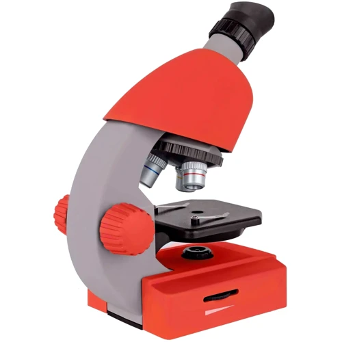 Микроскоп Bresser Junior 40x-640x Red с набором для опытов и адаптером для смартфона (8851300E8G000): Назначение Детский