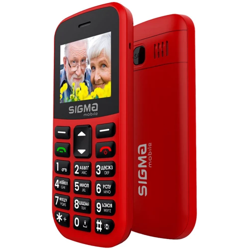 Мобильный телефон Sigma mobile Comfort 50 EASY TYPE-C Red (UA UCRF): Дисплей 1.77" TFT (128x160)