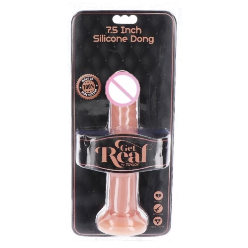 Фаллоимитатор на присоске Get Real Silicone Dong 7.5 Inch, 19х3.5 см