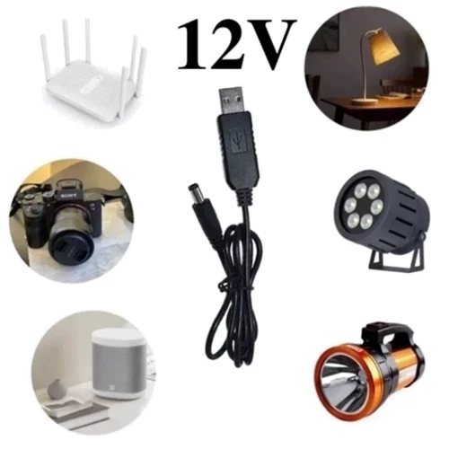 Кабель Dynamode кабель питания для роутера USB Cable to DC 5.5х2.1 mm 5v/9v/12v 1m Black фото 5