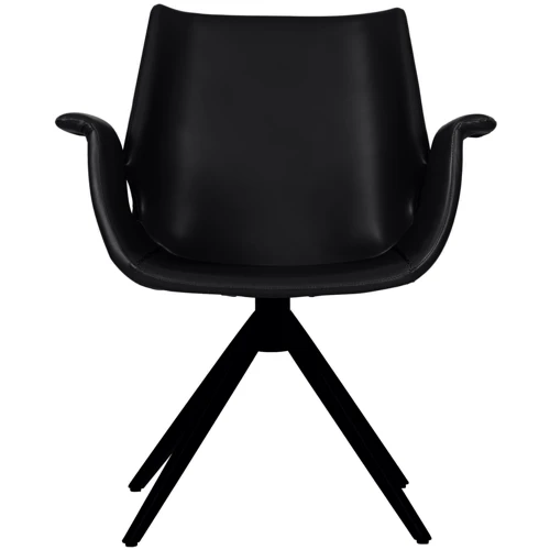 Кресло AMF Vert black leather (546926): Материал каркаса металл, кожа