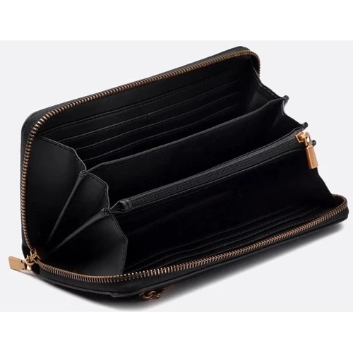 Жіночий гаманець GUESS LAUREL SLG LARGE ZIP AROUND чорний (SWVB8500460-BLA): Країна виробник США