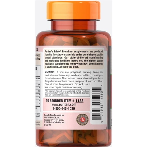 Puritan's Pride Papaya Enzyme 250 chewable tabs Пищеварительные ферменты папаин (энзимы папайи)