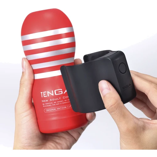 Вибронасадка Tenga CUP VIBRATOR, 7 режимов, 2 мастурбатора в комплекте