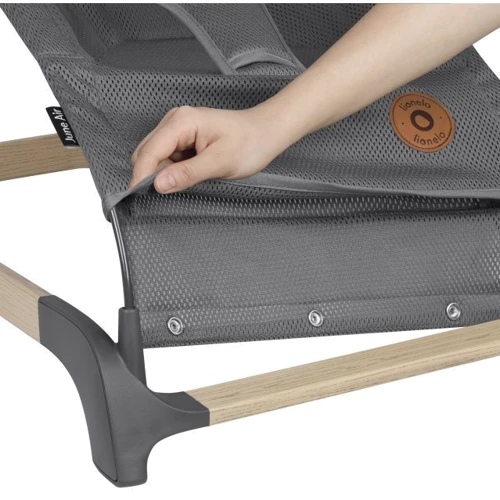 Детский шезлонг Lionelo June Air Grey Graphite серый (LO-JUNE AIR GREY GRAPHITE) фото 7