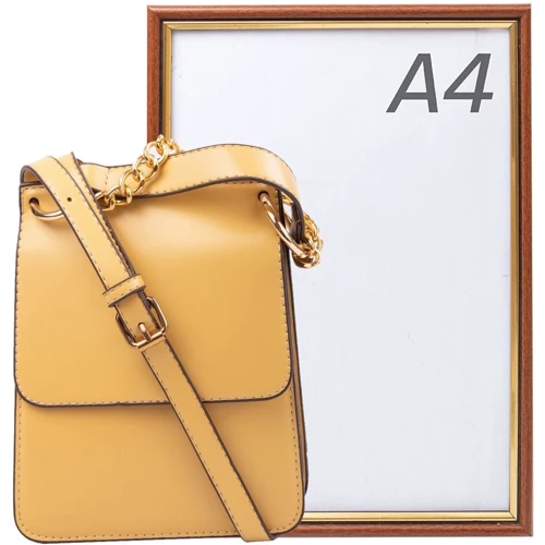 Женская сумка кросс боди Valiria Fashion желтая (4DETBI1927-3): Фактура Матовая, Гладкая