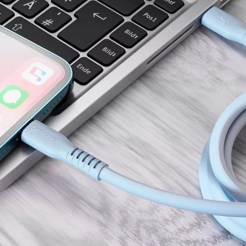 Кабель Proove Cable USB-C to Lightning Eternal 27W 2m Light Blue (CCET27002128): Длина 2 м