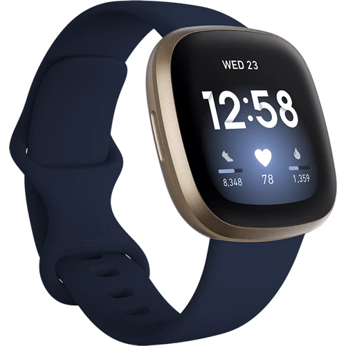 Смарт-часы Fitbit Versa 3 Midnight/Soft Gold Aluminum