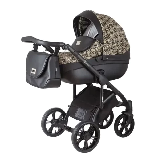 Универсальная коляска 2 в 1 Roan Bass Soft New 9023-RBSN-GB, Gold & Black Ornaments, черный/золото: Тип коляски Универсальная коляска (2-в-1)