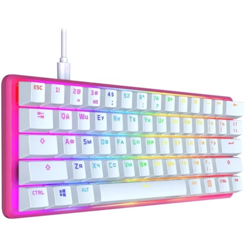 Клавиатура HyperX Alloy Origins 60 Pink (572Y6AA): Подключение проводное