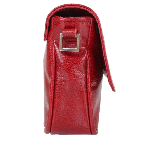 Женская сумка кросс боди Laskara красная (LK-DD225-red-fish): Материал Натуральная кожа